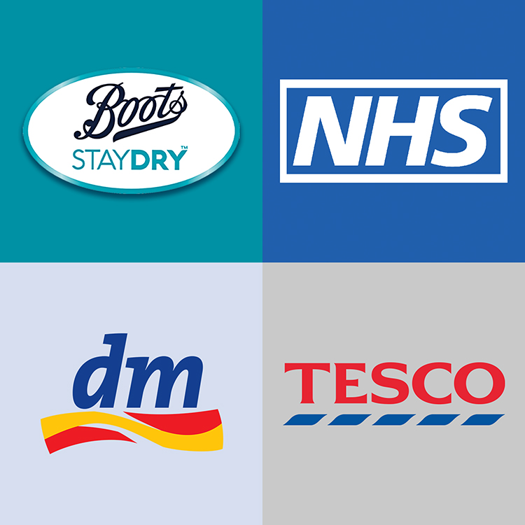 Boots, NHS, DM, Tesco